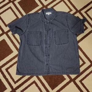 Madewell Grey Button down